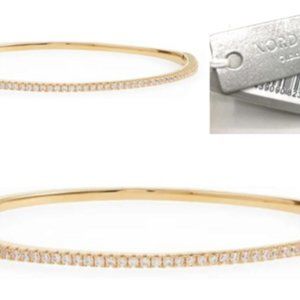 Nordstrom: Bangle Bracelet: CZ and Gold Overlay